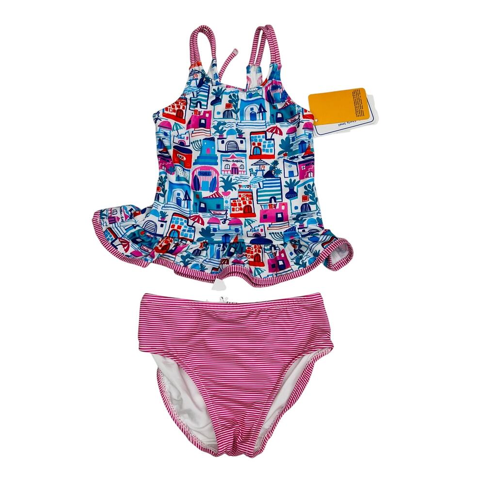 NWT Florence Eiseman Size 4 Beach Scene Swimsuit